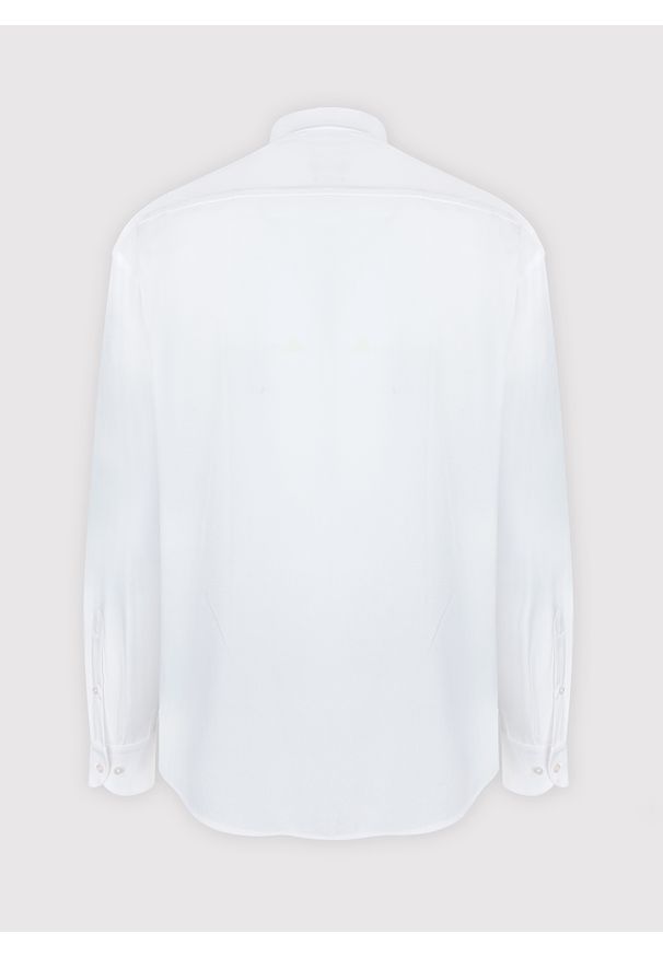 Pako Lorente - PAKO LORENTE – Koszula męska w kolorze białym P000B-1X-057-B-R. Typ kołnierza: kołnierzyk klasyczny. Kolor: biały. Materiał: bawełna. Długość rękawa: długi rękaw. Długość: długie. Wzór: gładki. Styl: elegancki, klasyczny