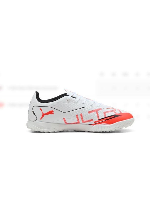 Buty piłkarskie Puma Ultra 5 Play TT. Kolor: biały, wielokolorowy, pomarańczowy. Sport: piłka nożna