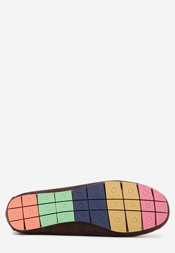 Born2be - Brązowe Ażurowe Mokasyny ze Skórzaną Wkładką Ozdobione Przeszyciami Sylilise. Okazja: na co dzień. Kolor: brązowy. Materiał: skóra. Wzór: ażurowy, aplikacja. Styl: casual, klasyczny