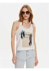 only - ONLY Top Henny 15327669 Biały Regular Fit. Kolor: biały. Materiał: bawełna