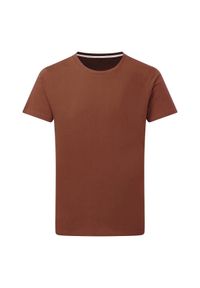 SG - Męska Koszulka Z Doskonałym Nadrukiem. Kolor: brązowy. Wzór: nadruk. Sport: turystyka piesza #1