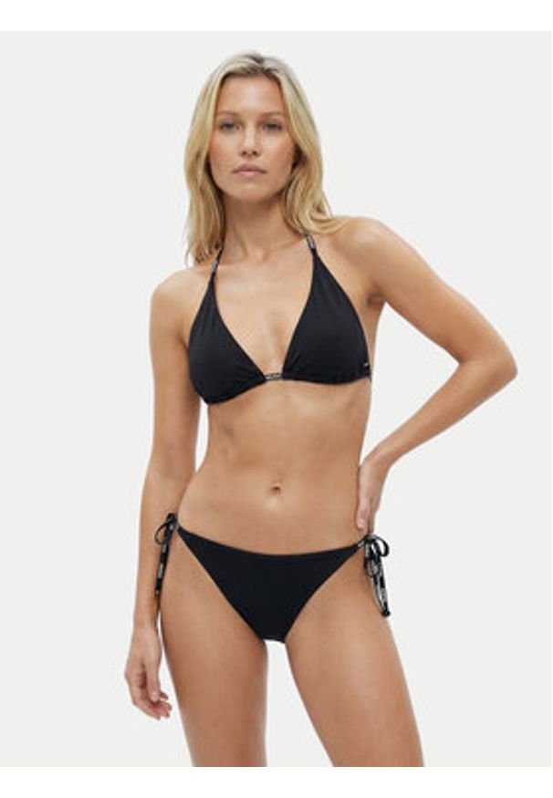 Hugo - HUGO Dół od bikini 50555671 Czarny. Kolor: czarny. Materiał: syntetyk