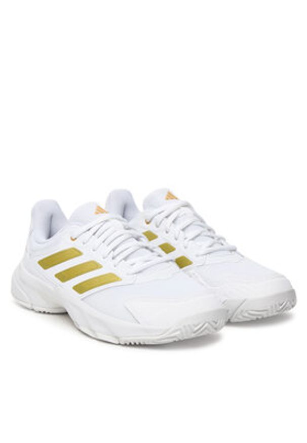 Adidas - adidas Buty do tenisa Courtjam Control 3 KI0796 Biały. Kolor: biały. Materiał: materiał. Sport: tenis