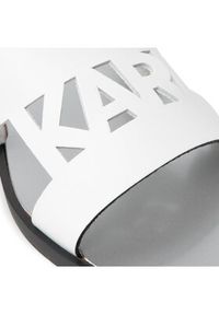 Karl Lagerfeld - KARL LAGERFELD Klapki KL80405 Biały. Kolor: biały. Materiał: skóra #5