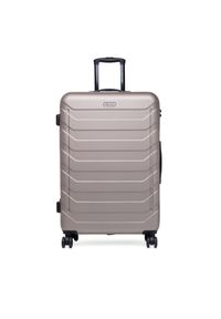 Gino Rossi - GINO ROSSI Walizka duża CEO-GIN-L-002-05-GOLD Złoty. Kolor: złoty. Materiał: materiał #1