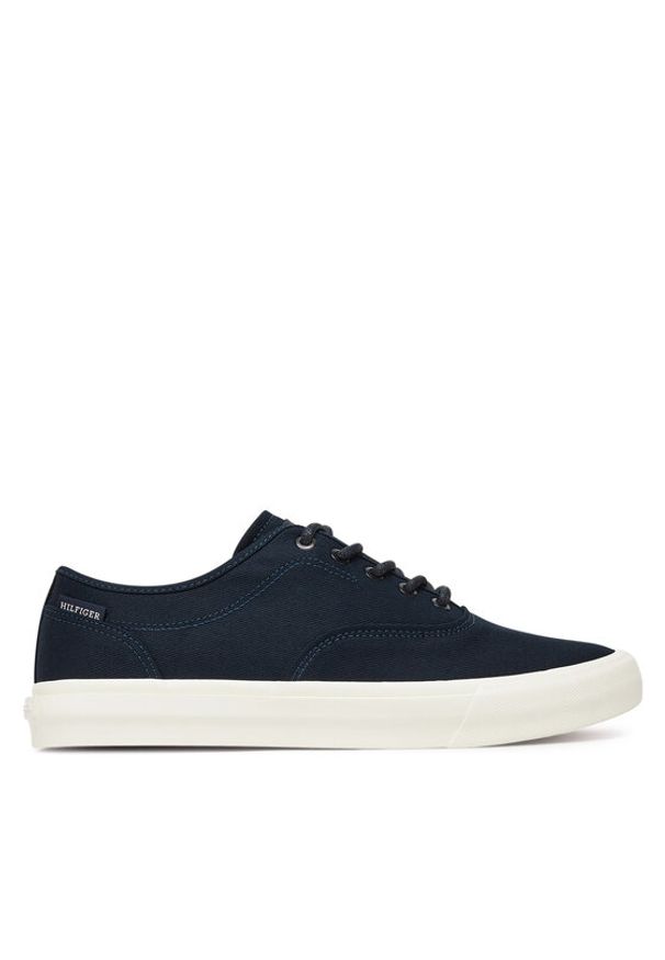 TOMMY HILFIGER - Tommy Hilfiger Tenisówki Hi Vulc Low Oxford Twill FM0FM05400 Granatowy. Kolor: niebieski. Materiał: materiał
