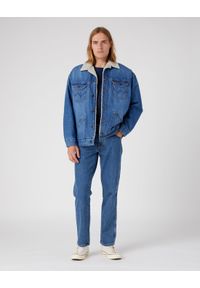 Wrangler - Spodnie jeansowe męskie WRANGLER TEXAS VINTAGE STNWASH. Okazja: do pracy, na spacer, na co dzień. Kolor: niebieski. Materiał: jeans. Styl: vintage #4