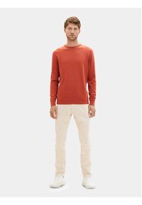 Tom Tailor Sweter 1027661 Czerwony Regular Fit. Kolor: czerwony. Materiał: bawełna #5