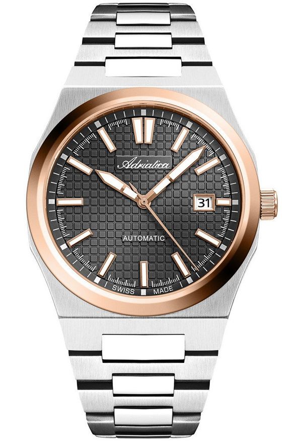 Zegarek męski Adriatica A8326.R116A srebrny. Kolor: srebrny