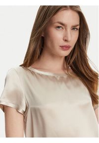 MAX&Co. Bluzka 2516111063200 Beżowy Regular Fit. Kolor: beżowy. Materiał: jedwab