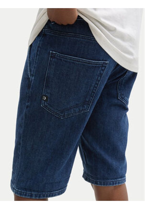 Tom Tailor Denim Szorty jeansowe 1044986 Granatowy Straight Fit. Kolor: niebieski. Materiał: bawełna