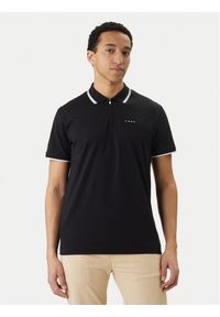 Jack & Jones Polo Fusion 12289953 Czarny Regular Fit. Typ kołnierza: polo. Kolor: czarny. Materiał: syntetyk #1