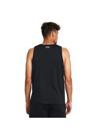 Podkoszulek Under Armour Sportstyle Logo Tank, Mężczyźni. Kolor: czarny. Materiał: bawełna, materiał #2