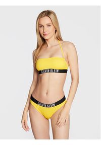 Calvin Klein Swimwear Góra od bikini Intense Power KW0KW01907 Żółty. Kolor: żółty. Materiał: syntetyk