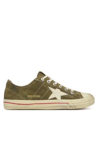 GOLDEN GOOSE Trampki MF00129.F003417.35817 Khaki. Kolor: brązowy. Materiał: skóra, zamsz