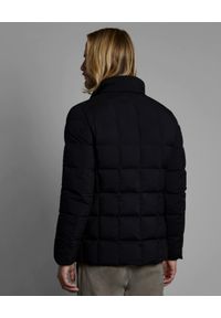 FAY - Czarna pikowana kurtka z guzikami. Kolor: czarny. Materiał: tkanina, satyna. Długość rękawa: długi rękaw. Długość: długie #3