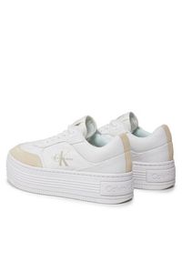 Calvin Klein Jeans Sneakersy YW0YW01433 Biały. Kolor: biały. Materiał: skóra