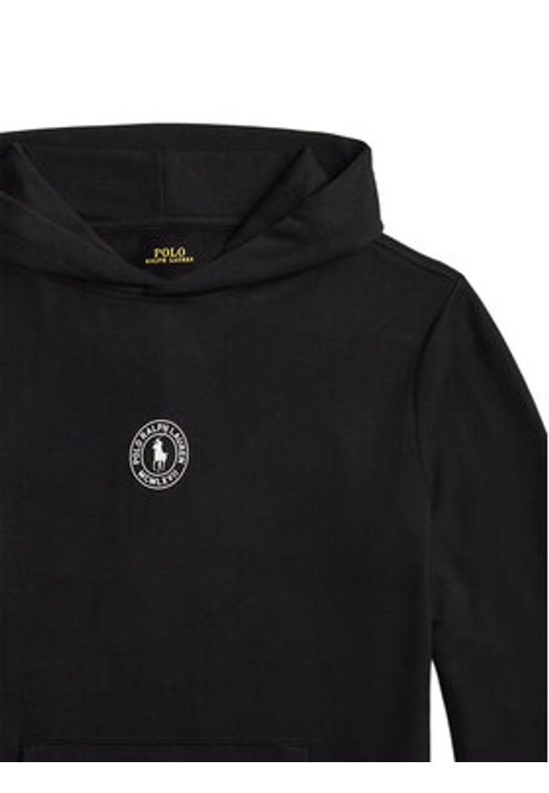 Polo Ralph Lauren Bluza 714P03152001 Czarny Regular Fit. Typ kołnierza: polo. Kolor: czarny. Materiał: wiskoza