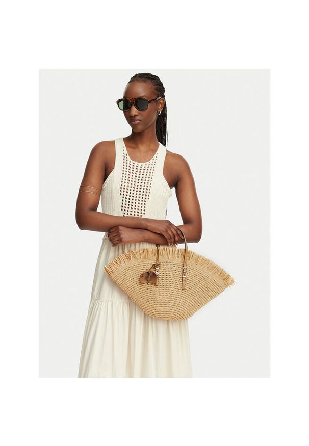 Torebka MICHAEL Michael Kors. Kolor: beżowy