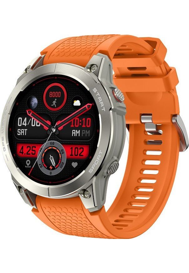 Smartwatch Hagen Smartwatch męski Hagen HC87.111.538 pomarańczowy pasek. Rodzaj zegarka: smartwatch. Kolor: pomarańczowy