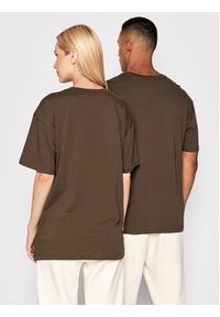 New Balance T-Shirt Unisex UT21503 Brązowy Relaxed Fit. Kolor: brązowy. Materiał: bawełna #4