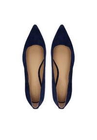 Lauren Ralph Lauren - LAUREN RALPH LAUREN Baleriny 802871265006 Granatowy. Kolor: niebieski. Materiał: skóra, zamsz #4