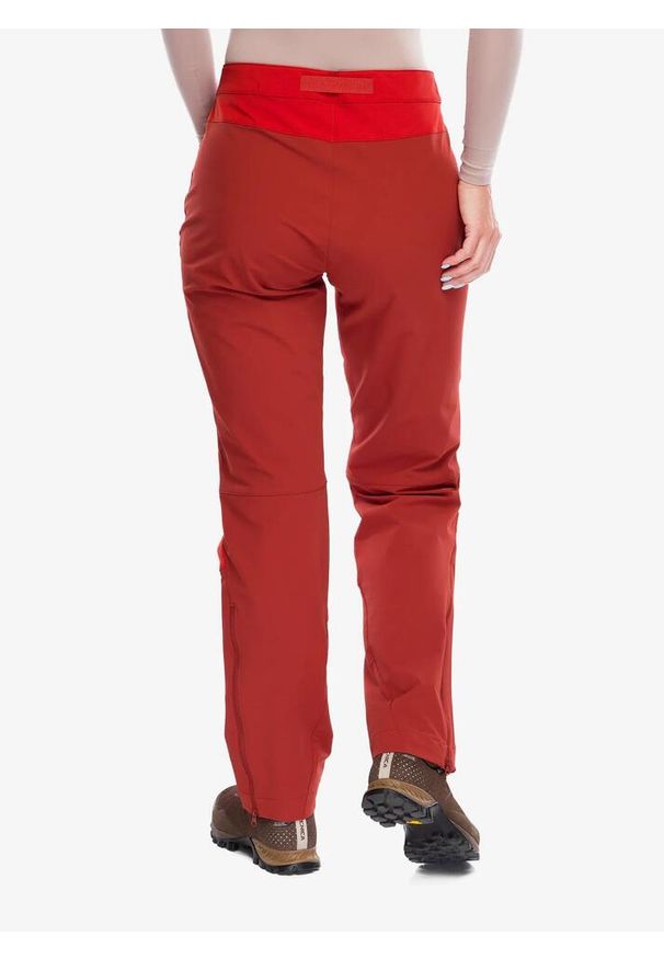 MOUNTAIN EQUIPMENT - Spodnie softshell damskie Mountain Equipment Chamois Pant AC. Kolor: czerwony. Materiał: softshell