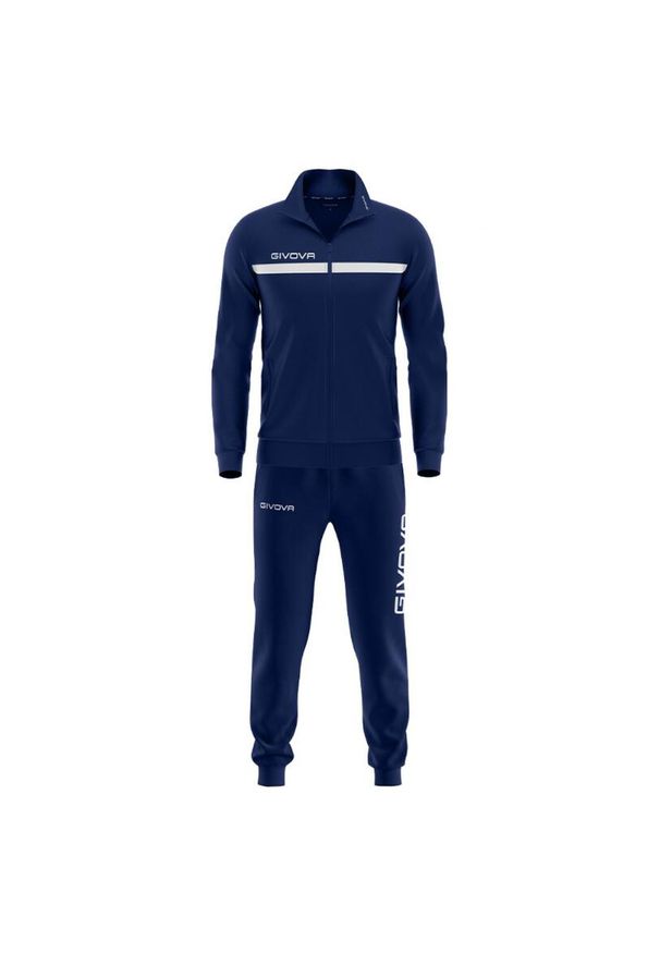Givova Tuta Full Zip Tracksuit dla sportowców. Kolor: biały, wielokolorowy