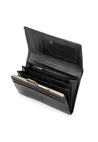 Wittchen - Damski portfel skórzany z portmonetką na bigiel. Kolor: czarny. Materiał: skóra #2