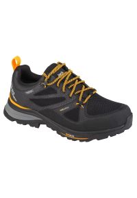 Buty Jack Wolfskin Force Striker Texapore Low 4038843-6055 czarne. Zapięcie: sznurówki. Kolor: czarny. Materiał: guma, syntetyk, tkanina