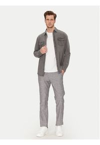 Tom Tailor Chinosy 1044713 Szary Relaxed Fit. Kolor: szary. Materiał: len