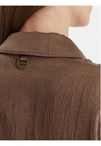 Marella Koszula Albatro 2613041045 Brązowy Regular Fit. Kolor: brązowy. Materiał: acetat #5
