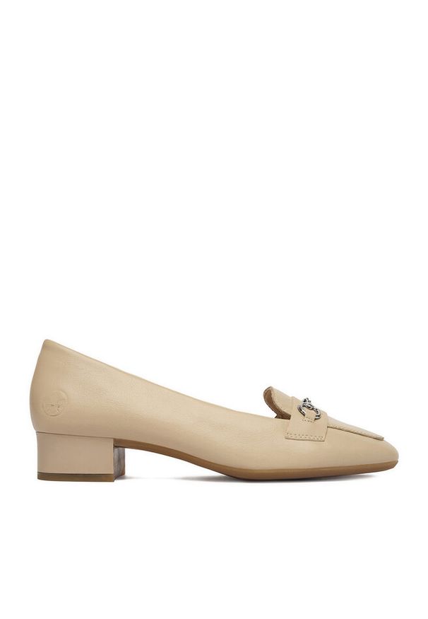 Czółenka Rieker. Kolor: beżowy