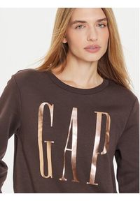 GAP - Gap Bluza 540907-05 Brązowy Relaxed Fit. Kolor: brązowy. Materiał: syntetyk, bawełna #5