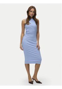 Vero Moda Sukienka letnia Lavender 10230437 Błękitny Slim Fit. Kolor: niebieski. Materiał: bawełna. Sezon: lato #5