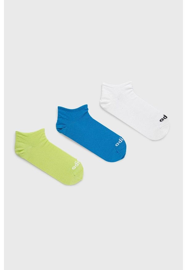 Adidas - adidas skarpetki (3-pack) kolor biały. Kolor: biały