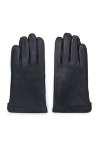 Wittchen - Ocieplane czarne rękawiczki męskie ze skóry naturalnej czarne. Kolor: czarny. Materiał: skóra. Styl: elegancki #2