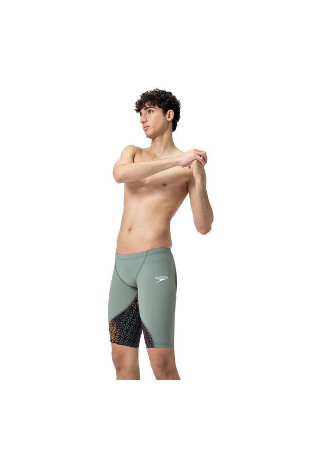 Strój pływacki startowy Męski Speedo Lzr Ignite. Kolor: zielony