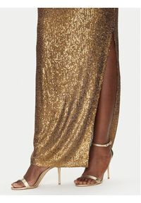 NORMA KAMALI Sukienka wieczorowa ST4243SQG69151 Złoty Slim Fit. Kolor: złoty. Materiał: syntetyk. Styl: wizytowy #5