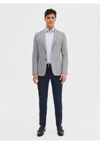 Pako Lorente - PAKO LORENTE - Jasnoszara marynarka z dzianiny. Kolor: szary. Materiał: dzianina. Sezon: wiosna #7