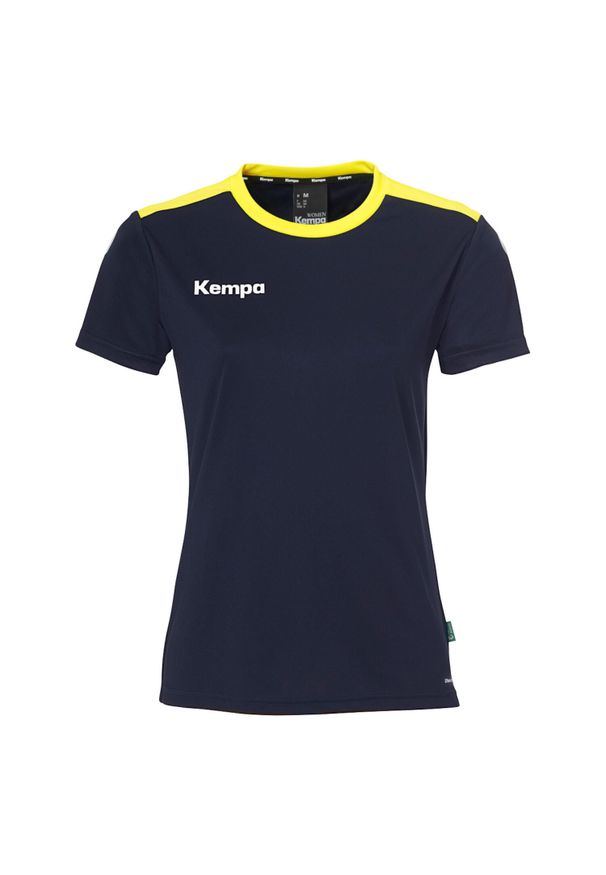 KEMPA - Damski jersey Kempa Emotion 27. Kolor: niebieski, żółty, wielokolorowy. Materiał: jersey. Sport: piłka ręczna
