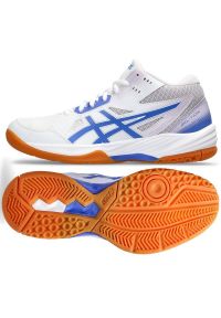 Buty siatkarskie Asics Gel-Task Mt 3 W 1072A081-104 białe. Wysokość cholewki: za kostkę. Kolor: biały. Materiał: guma, syntetyk, materiał. Szerokość cholewki: normalna. Sport: siatkówka #1