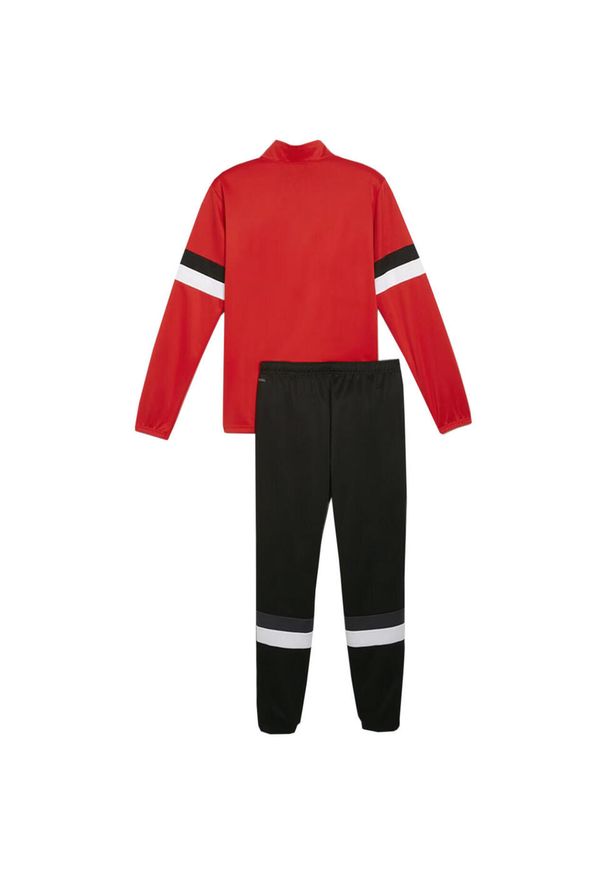 Dres męski Puma Team Rise. Kolor: biały, czerwony, wielokolorowy, czarny. Materiał: dresówka