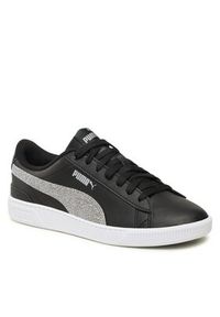 Puma Sneakersy Vikky V3 Glitz Fs Jr 389678 01 Czarny. Kolor: czarny. Materiał: skóra. Model: Puma Vikky