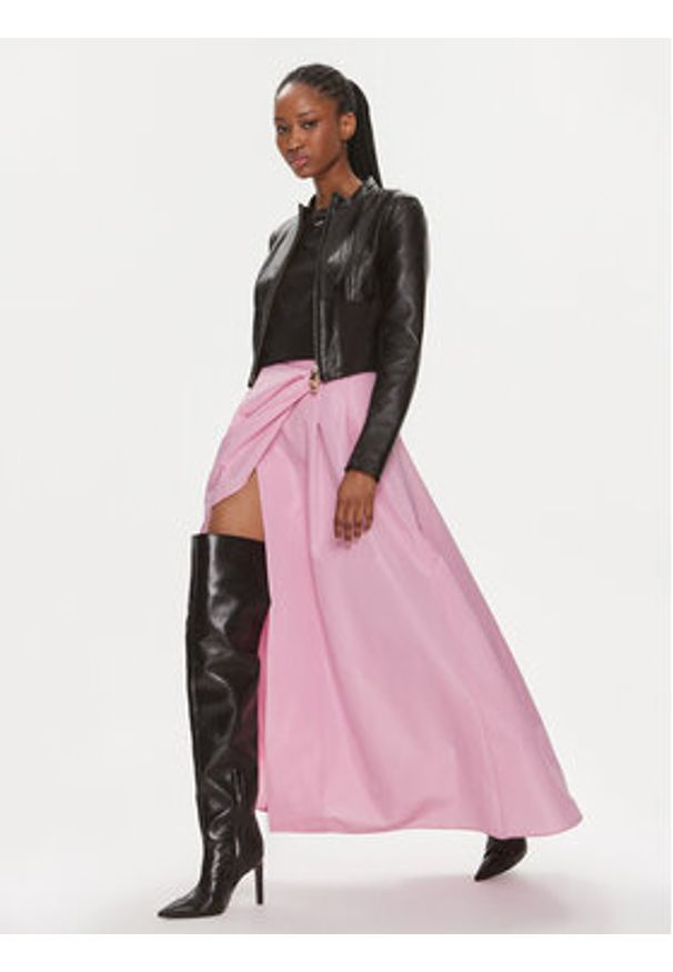 Pinko Spódnica trapezowa 100543 Y3LE Różowy Regular Fit. Kolor: różowy. Materiał: syntetyk