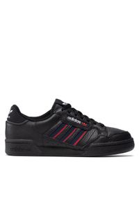 Adidas - adidas Sneakersy Continental 80 Stripes FX5091 Czarny. Kolor: czarny. Materiał: skóra
