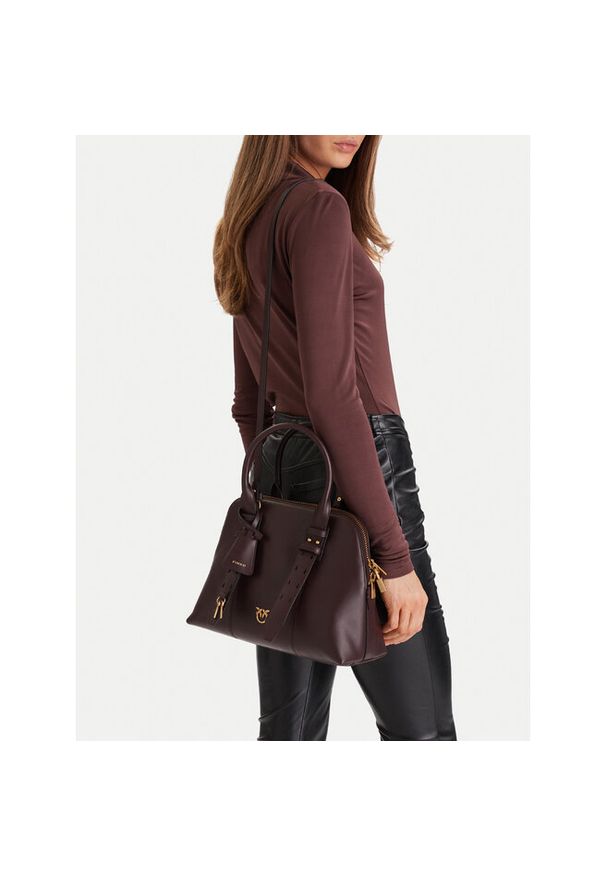 Pinko - Torebka PINKO. Kolor: czerwony