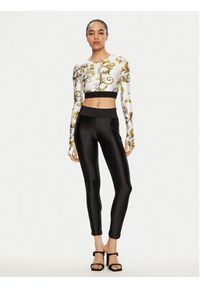 Versace Jeans Couture Legginsy 78HAC114 Czarny Slim Fit. Kolor: czarny. Materiał: syntetyk #3