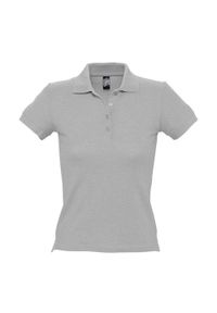 SOL'S - Damska Koszulka Polo People Melange. Typ kołnierza: polo. Kolor: szary #1
