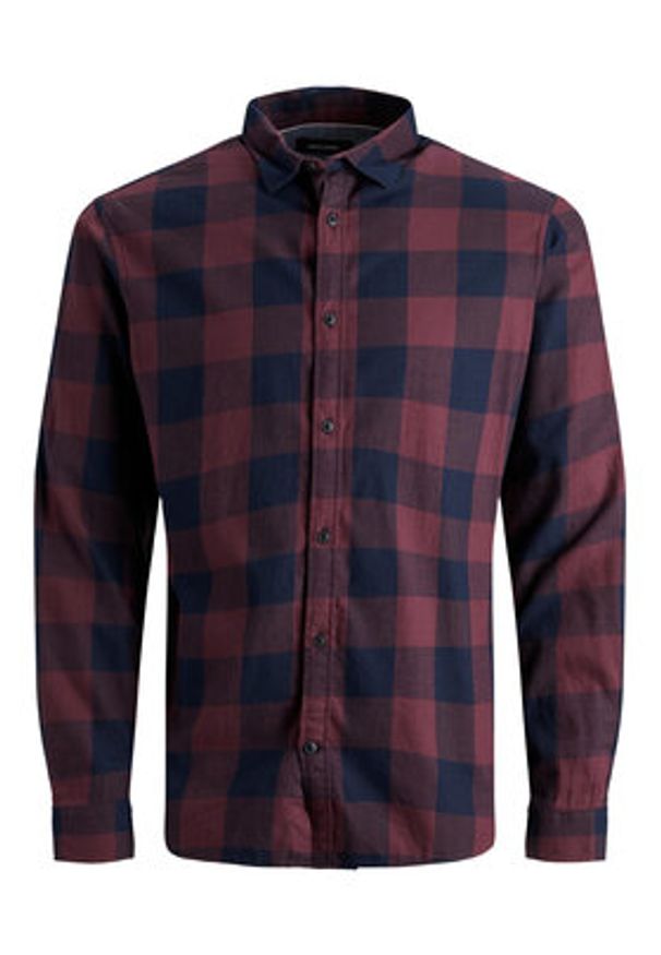 Jack & Jones Koszula 12181602 Granatowy Slim Fit. Kolor: niebieski. Materiał: bawełna